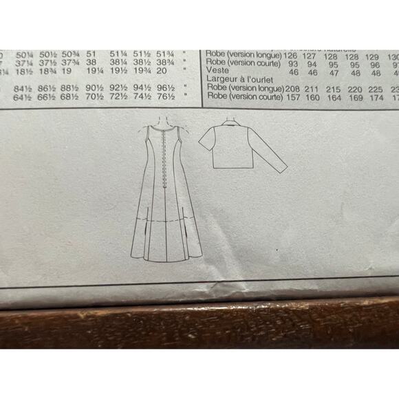 McCalls 8297 Sewing pattern dress fit and flare cropped blazer size 14 16 18 - Picture 6 of 6
